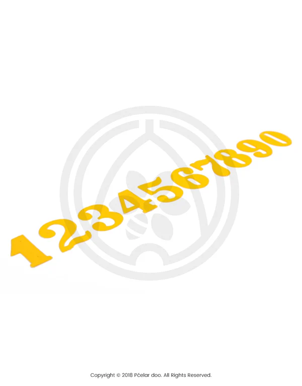 Broj za košnice, plastični